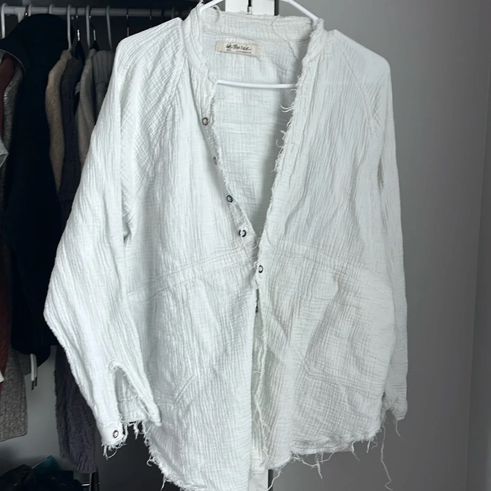 Free People Summer Daydream Knit Gauze Top, NWOT - Picture 2 of 7